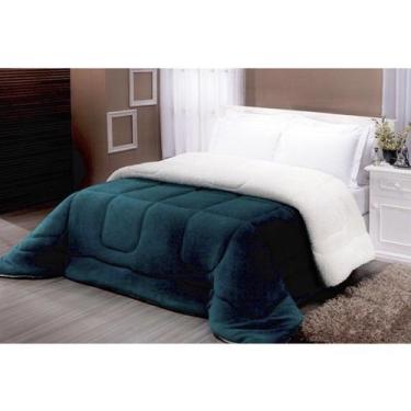 Imagem de Coberdrom Casal Queen Dupla Face Pele de Carneiro Sherpa - Malular, Ve