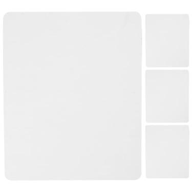 Imagem de Tapete de rato branco por sublimação em branco retangulares peças de prensa a calor e acessórios para transferência de sublimação impressão de calor artesanato tapetes de rato e apoios de pulso (22 x