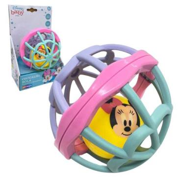 Imagem de Chocalho Bola Mickey Minnie Original Disney Baby  Yes Toys  Bebês Cria
