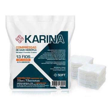 Imagem de Compressa de Gaze 13 Fios Pacote com 500 Unidades América 100% Algodão