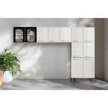 Imagem de Kit de Cozinha Modulada 3 Peças Evidence (2 Armários + 1 Paneleiro) CP