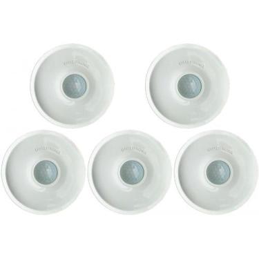 Imagem de Kit C/5 - Sensor Presenca Qualitronix Teto Emb/Sob 19M