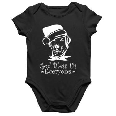 Imagem de Body Bebê Algodão Cachorro Noel - Foca na Moda, Preto, GG