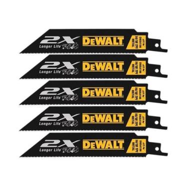 Imagem de Lamina Serra Sabre Dewalt Kit 5 Peças 6 Polegadas DWA4186