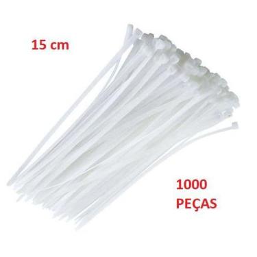 Imagem de Abraçadeira Nylon Branca Fertak 1000 Peças