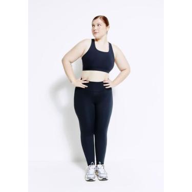 Imagem de Calça Legging Esportiva Feminina Com Fio Lycra - Hering, XP, Preto