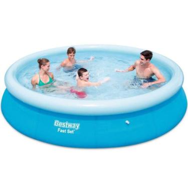 Imagem de Piscina Bestway Fast Set 57273 com Borda 5.377L