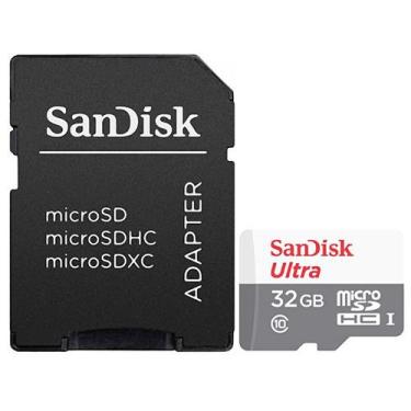 Imagem de Cartao de Memoria Micro SD de 32GB Sandisk Ultra SDSQUNR-032G-GN3MA - 