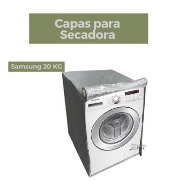 Imagem de Capa secadora samsung 20kg transparente flex - Capas Flex, CINZA