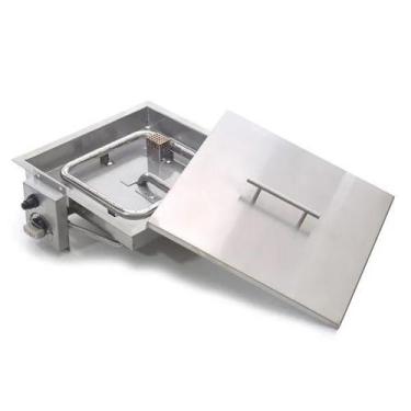 Imagem de Lareira a Gás para Área Externa Fire Pit Queimador Quadrado - K3 Impor