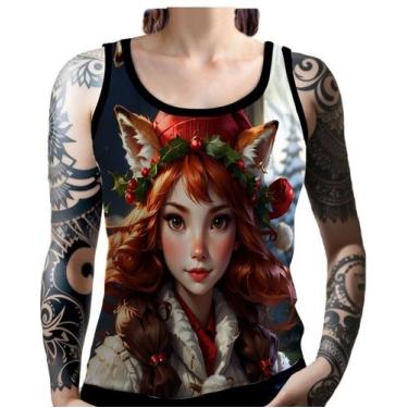 Imagem de Regata Camiseta Tshirt Natal Festas Elfa Duende Neve HD 3 - Enjoy Shop