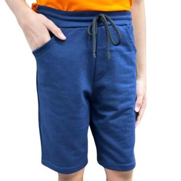 Imagem de Bermuda Moletom Moletinho Infantil Escolar Volta Às Aulas - Paraíso do