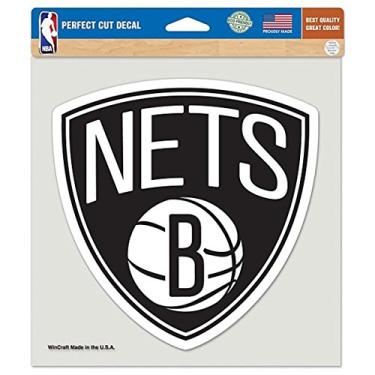 Imagem de WinCraft NBA Brooklyn Nets Adesivo de cor com corte perfeito, 20 x 20 cm