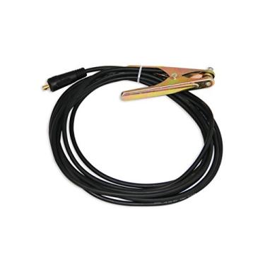 Imagem de LOTOS GC01 19' Ground Cable 10-25 Ground Clamp for Plasma Cutter LTP5000D LT5000D CT520D LTPDC2000D LTP6000 TIG Welder TIG140 and MIG Welder MIG140, Black, Normal Load