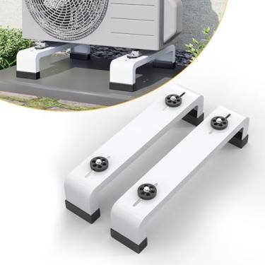 Imagem de Powrocket Mini suporte de chão dividido, suporte de condensador ajustável resistente para mini ar condicionado dividido sem dutos bomba de calor, suporte AC, 9000-30000BTU, até 120 kg