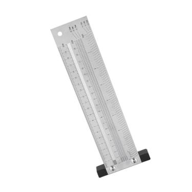 Imagem de Régua de Marcação para Carpintaria Em Aço Inoxidável, Ferramenta de Marcação Precisa e Durável Com Escala Clara, Portátil para Projetos de Marcenaria (20,3 cm/8 pol.)