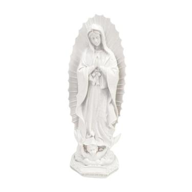 Imagem de Ｂｅｓｇａ Estátua da Bem-Aventurada Maria Escultura Religiosa Ornamento de Mesa Nossa Senhora de Fátima Estatueta Decoração de Natal para Casa Ornamento para, Style D
