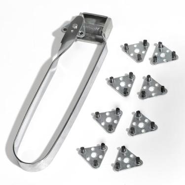 Imagem de VASTOOLS Acendedor de tocha de pederneira tripla, isqueiro de pedra tripla, para soldagem e corte, 8 peças de substituição de pederneira, para soldador