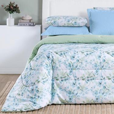 Imagem de Jogo De Cama Casal Queen Size Selin 100% Algodao Quentinho COTTON - De