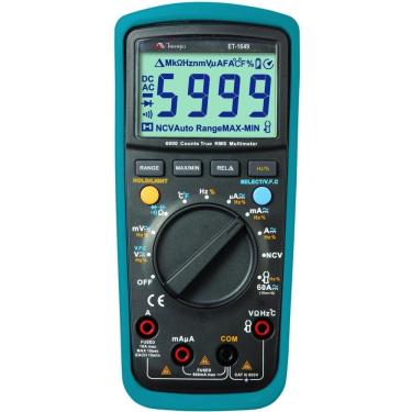 Imagem de Multímetro Digital 600V True Rms, Ncv, Capacitância, Frequência, Filtro Vfc ET-1649 Minipa