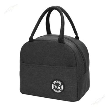 Imagem de Bolsa Térmica Porta Marmita Lancheira Marmiteira Trabalho Academia Passeio Praia Camping Bebida Prova de Vazamentos Masculina Feminina Compacta Impermeável - NR SHOP