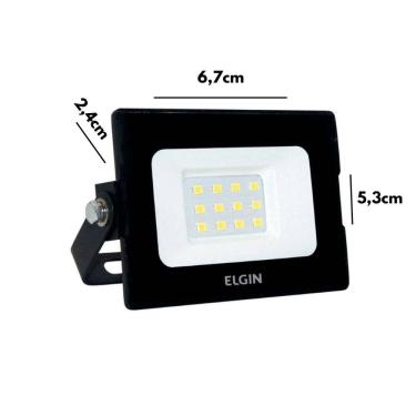 Imagem de Projetor Led Elgin Refletor 10W 6500K Bivolt