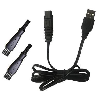 Imagem de Carregador de Barbear USB LinMei - Aparador Recarregável Masculino