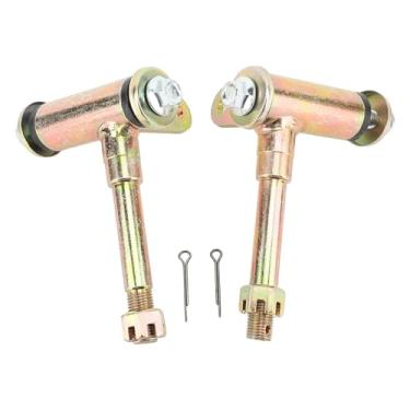 Imagem de 1 Par Frente Direção Strut Knuckle Eixo Metal Fusos Acessório Apto para ATV Go Kart Quad Bike