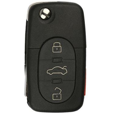 Imagem de KeylessOption Substituição de chaveiro para Volkswagen Beetle Cabrio Golf Jetta Passat 1998 1999 2000 2001 2002 Controle remoto de entrada sem chave, 3 botões Panic HLO1J0959753F, chaveiro necessário