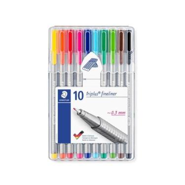 Imagem de Caneta Fineliner Staedtler Triplus 10 Cores