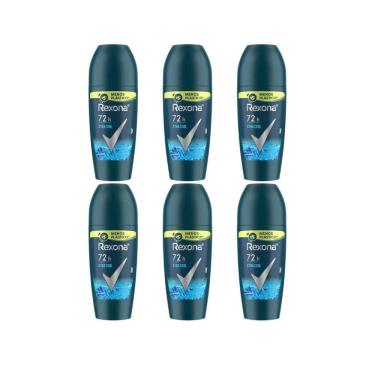 Imagem de Desodorante Roll-On Rexona 50Ml Masculino Extra Cool -Kit6Un