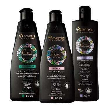 Imagem de Kit Arvensis Cachos Shampoo Condicionador Ativador Ondulados
