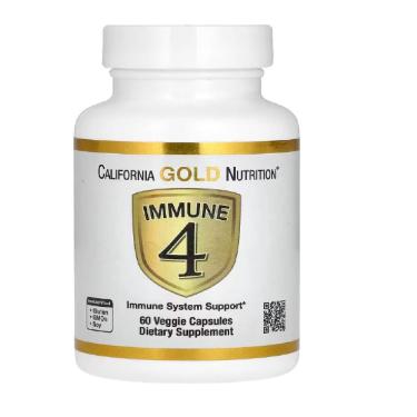 Imagem de Califórnia Gold Immune 4 Vit C D3 Zinco 60cps Sem Sabor