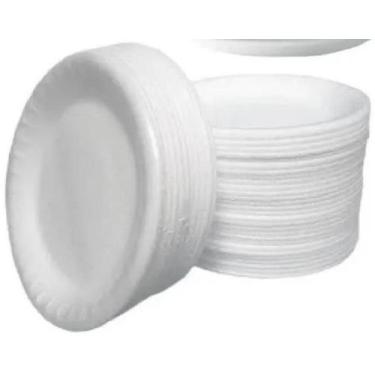 Imagem de 400 Prato Isopor Térmico Redondo 15Cm Fundo Copobrás (1Cx) - Ultra