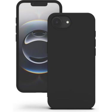 Imagem de Capa Capinha Tpu Silicone Fosca Para iPhone 16E Tela de 6.1 5G - Danet (Preta)