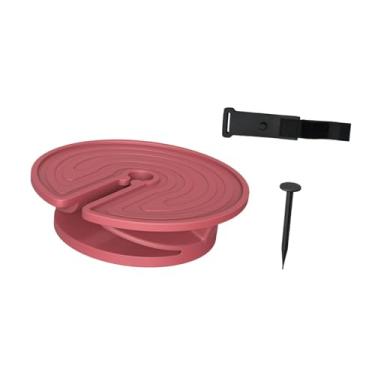 Imagem de ＫＬＫＣＭＳ Porta de lanche funcional, tampo de vidro de vinho, tampo de tapete de vinho para restaurante, festa, copos padrão, Vermelho