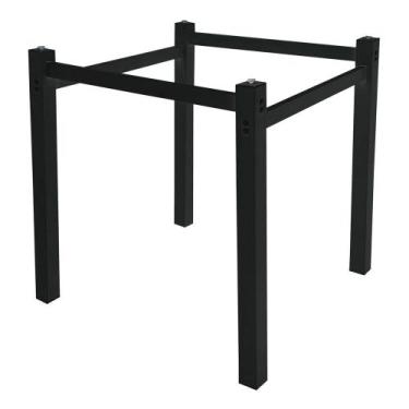 Imagem de Pé Para Mesa De Jantar 0,80 Quadrada Para Cozinha Sala De Jantar Serve