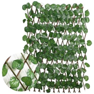 Imagem de Treliça Gradil Folhagem Cerca Gradil Painel Expansível 2m Artificial Decoração Parede Jardim Expansiva