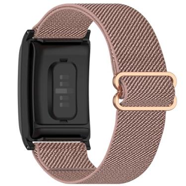 Imagem de Pulseira de substituição para relógio WHOOP 4.0 com capa para mulheres e homens, pulseira de substituição de nylon respirável ajustável para monitor de atividades e fitness WHOOP 4.0 (rosa)