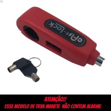 Imagem de Trava moto caps lock antifurto para manopla punho universal! - alfasho