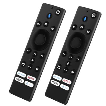 Imagem de 【2 unidades/pacote】 Controle remoto de voz de substituição CT-RC1US-19 Sub NS-RCFNA-19, adequado para TV LED Toshiba 4K Ultra HD, adequado para TV LED Insignia 4K Ultra HD