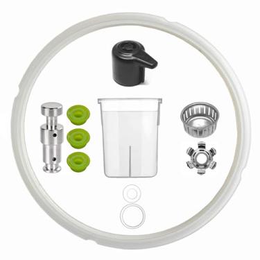 Imagem de Pnltae Peças de reposição para Instant Pot Duo/Duo Plus 5, 6 Qt, IP-DUO50, IP-DUO60 e IP-Duo Plus 60, incluem alça de liberação de vapor de anel de vedação e copo coletor de condensação