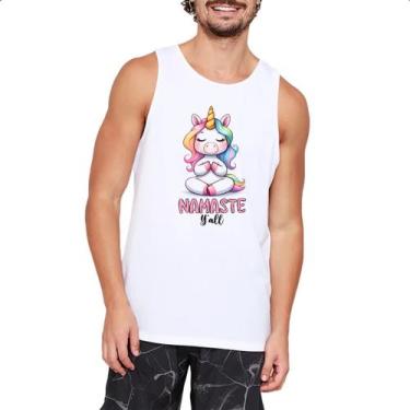 Imagem de Camiseta Regata Namaste Unicornio - Alearts, M