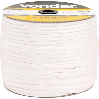 Imagem de Corda Multifilamento Trançada 6,0Mm 3,0Kg 165 Metros Branca