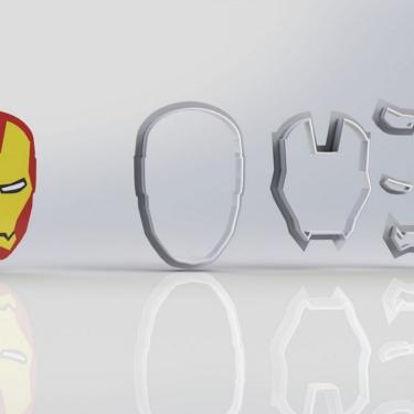 Imagem de Cortador Heróis Homem De Ferro Modular Tamanho 5Cm