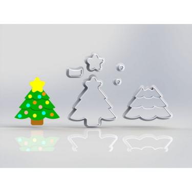 Imagem de Cortador Natal Árvore De Natal Modular Tamanho 7Cm