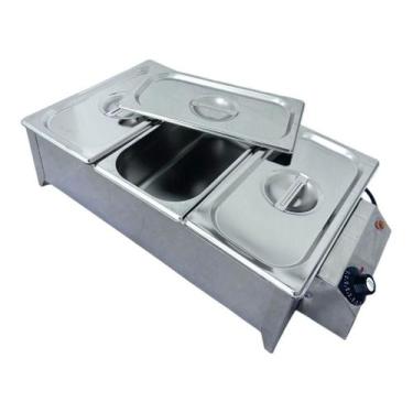 Imagem de Buffet Rechaud 3 Cubas Elétrico Inox 220V Profissional - Ipe Cozinhas