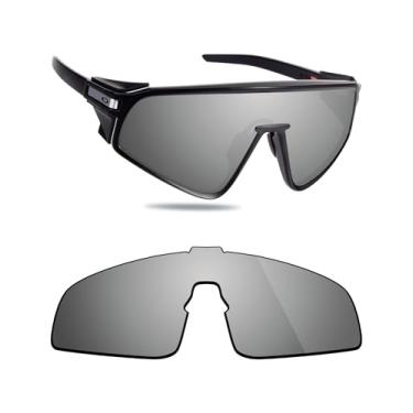 Imagem de Fiskr Lentes polarizadas de substituição compatíveis com óculos de sol Oakley Latch Panel OO9404, resistente a impactos e ajuste perfeito, Prata metálica., One Size
