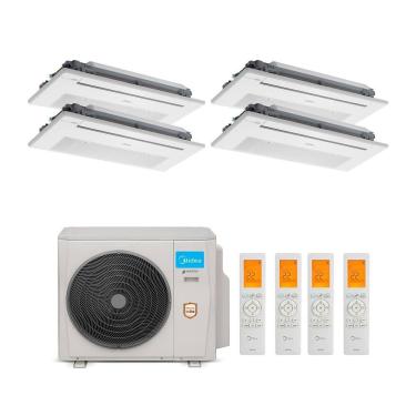 Imagem de Ar Condicionado Multi Split Inverter Midea 42.000 Btus (3x Evap Cassete 1 Via 12.000 + 1x Evap Cassete 1 Via 18.000) Quente e Frio 220v