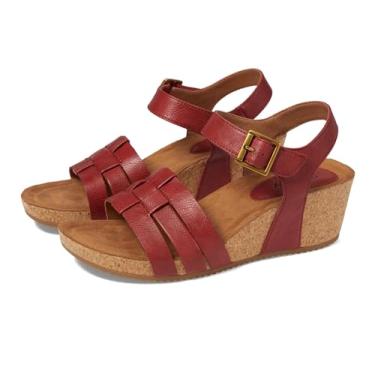 Imagem de Eurosoft by Sofft Sandália feminina Ericka Wedge, Vermelho, 40